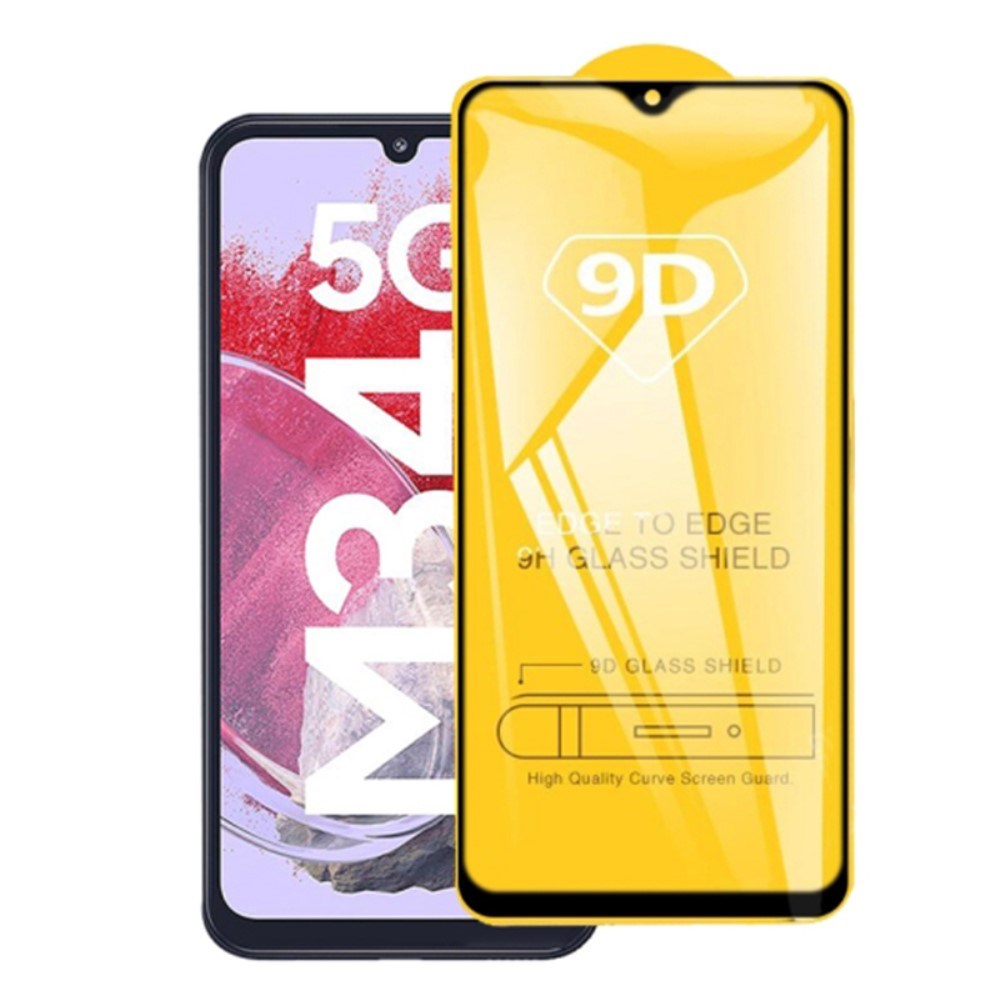 Samsung Galaxy M34 (5G) / F34 (5G) Glas Skærmbeskyttelse - Full Fit - Sort Kant