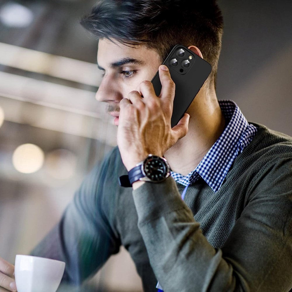 Kameralinse Beskyttelsesglas til iPhone 15 Pro / 15 Pro Max - Sort