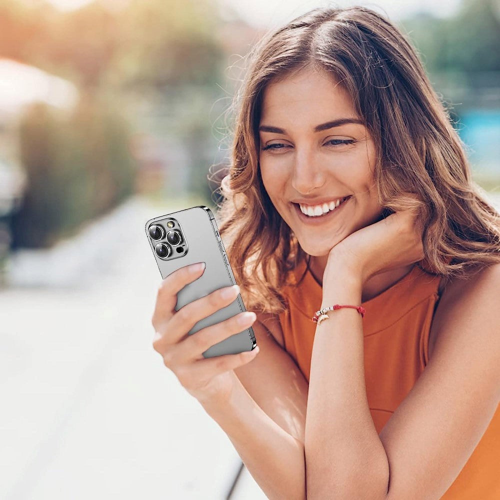 Kameralinse Beskyttelsesglas til iPhone 15 Pro / 15 Pro Max - Sølv