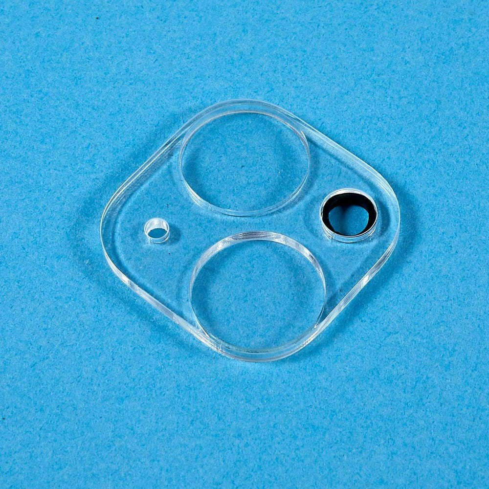 iPhone 15 / 15 Plus Hærdet Beskyttelsesglas til Mobil Kameralinse - 9H - Gennemsigtig