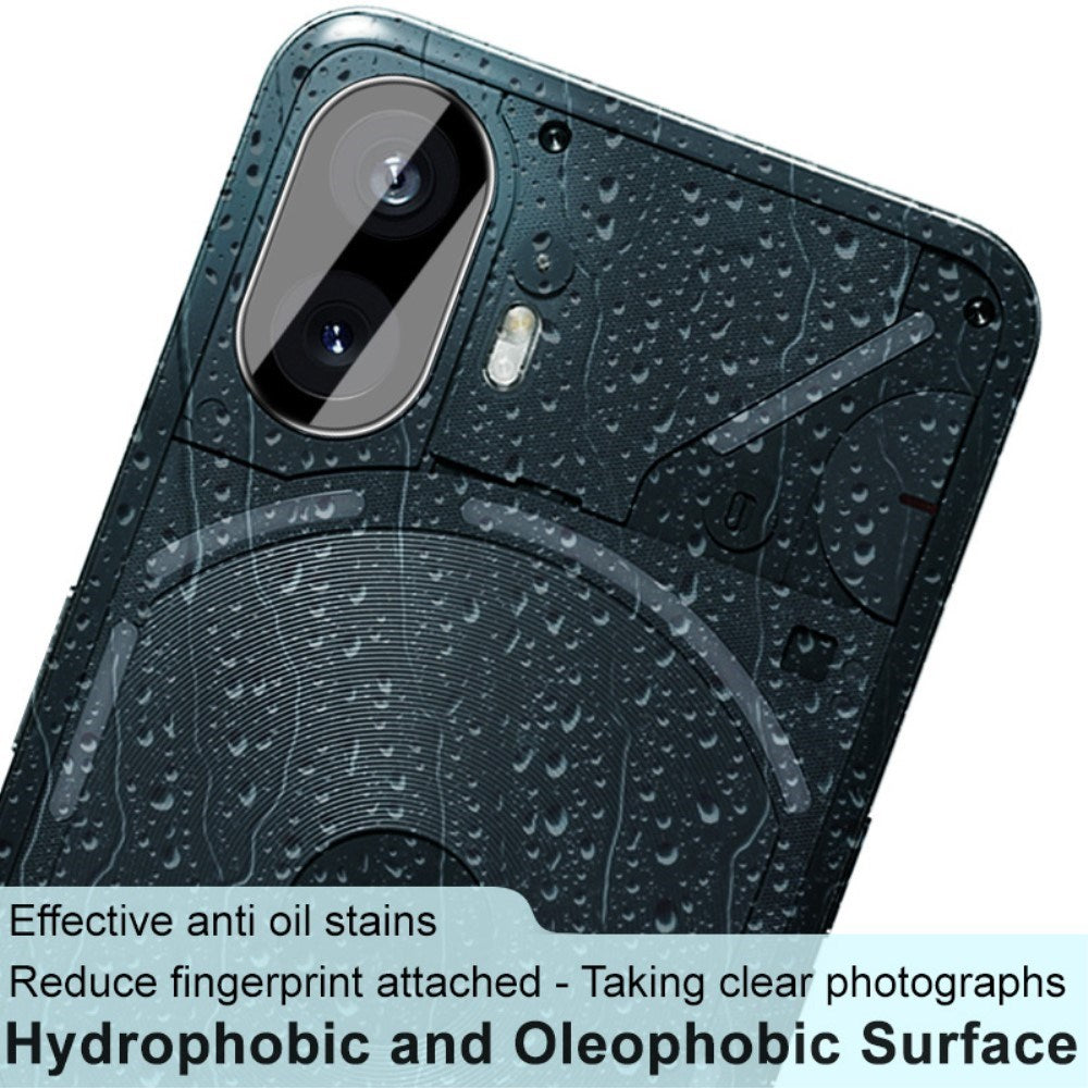 IMAK Nothing Phone (2) Kameralinse Beskyttelsesglas - Gennemsigtig / Sort