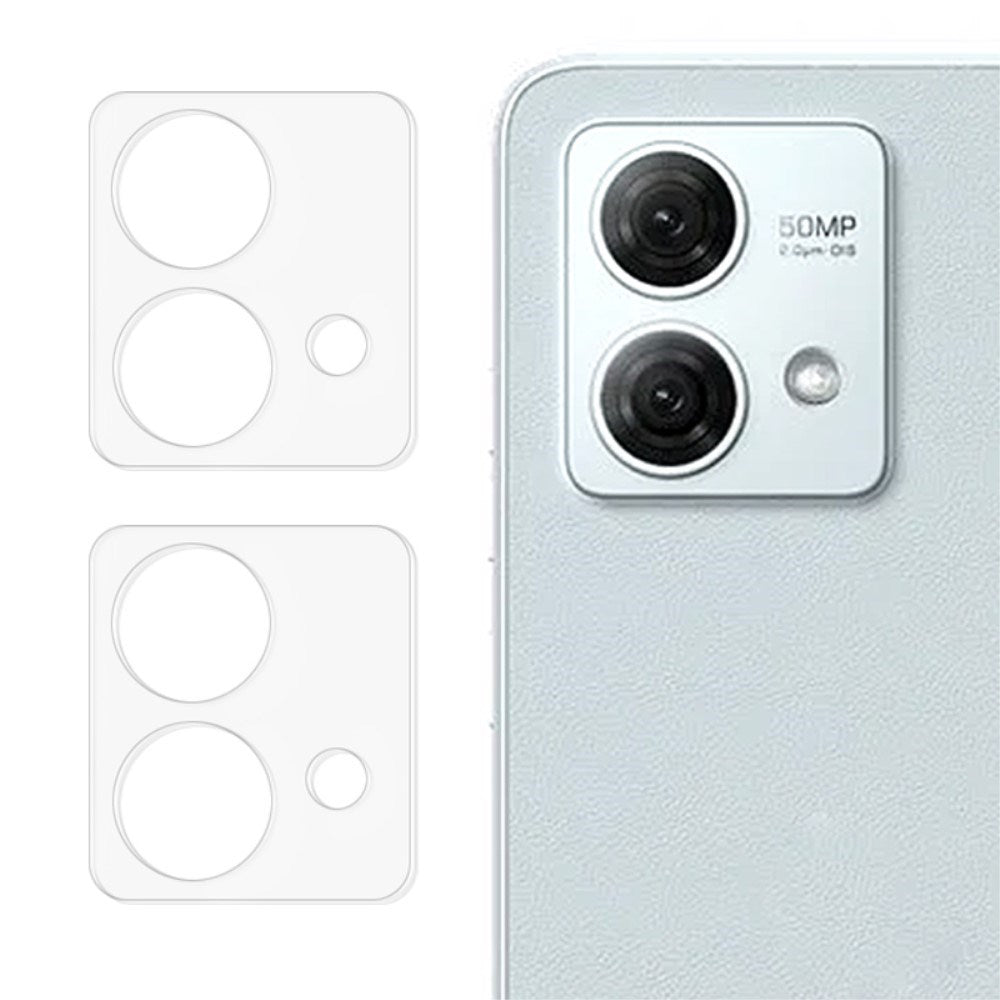 Motorola Moto G84 Linse Glasbeskyttelse - 2 Stk - Gennemsigtig