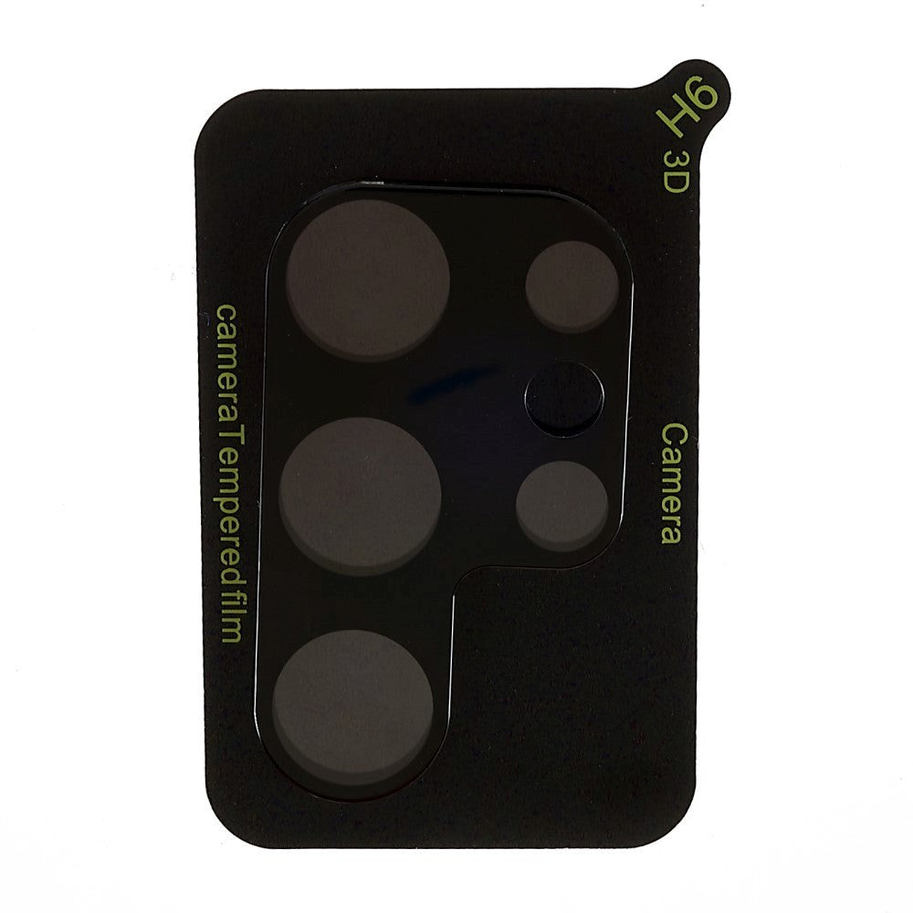 Samsung Galaxy S24 Ultra Kameralinse Beskyttelsesglas - 9H - Sort Kant