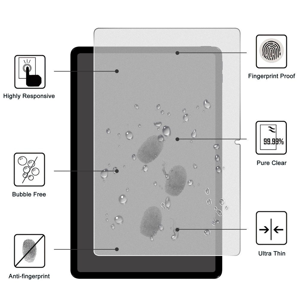 Lenovo Tab M11 9H Beskyttelsesglas - Gennemsigtig