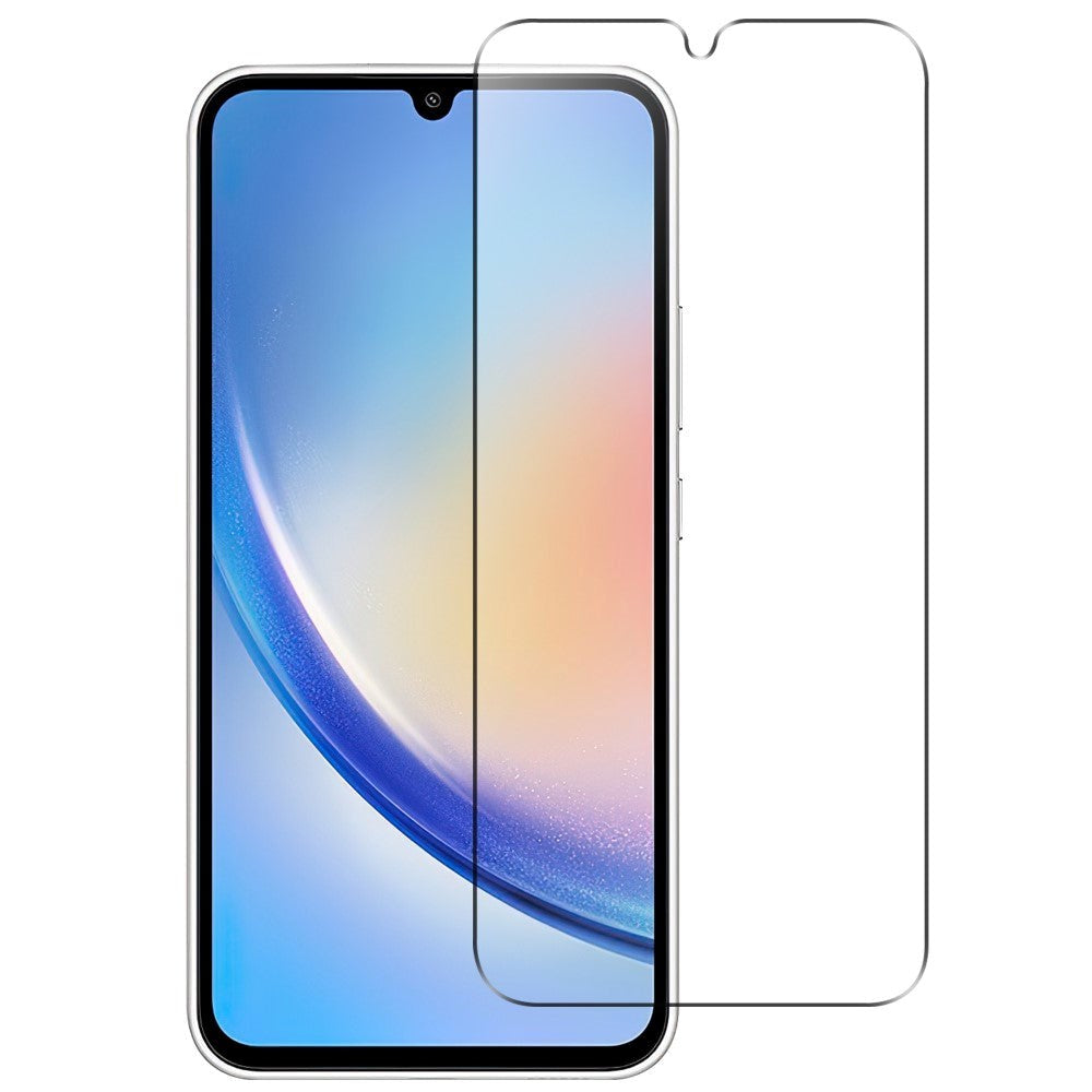 Samsung Galaxy A55 (5G) Arc Egde Skærmbeskyttelse - Case Friendly - Gennemsigtig