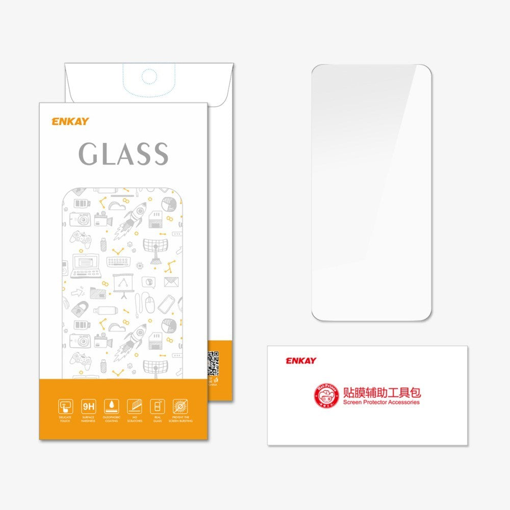 OPPO A2 (5G) ENKAY Skærmbeskyttelsesglas - Case Friendly - Gennemsigtig