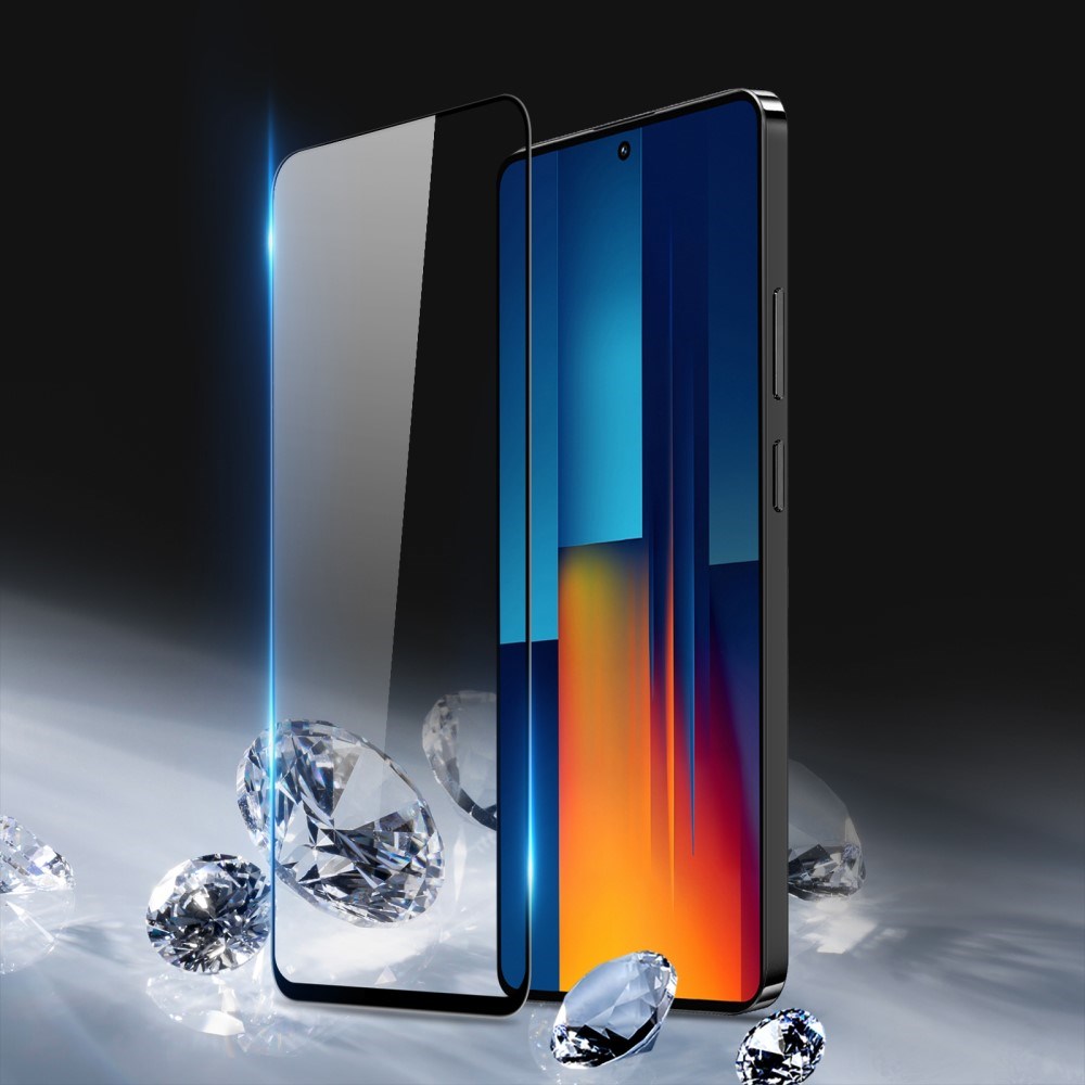 Xiaomi Redmi Note 13 Pro (4G) / Poco M6 Pro Dux Ducis Glas Skærmbeskyttelse - Full-Fit - Sort Kant