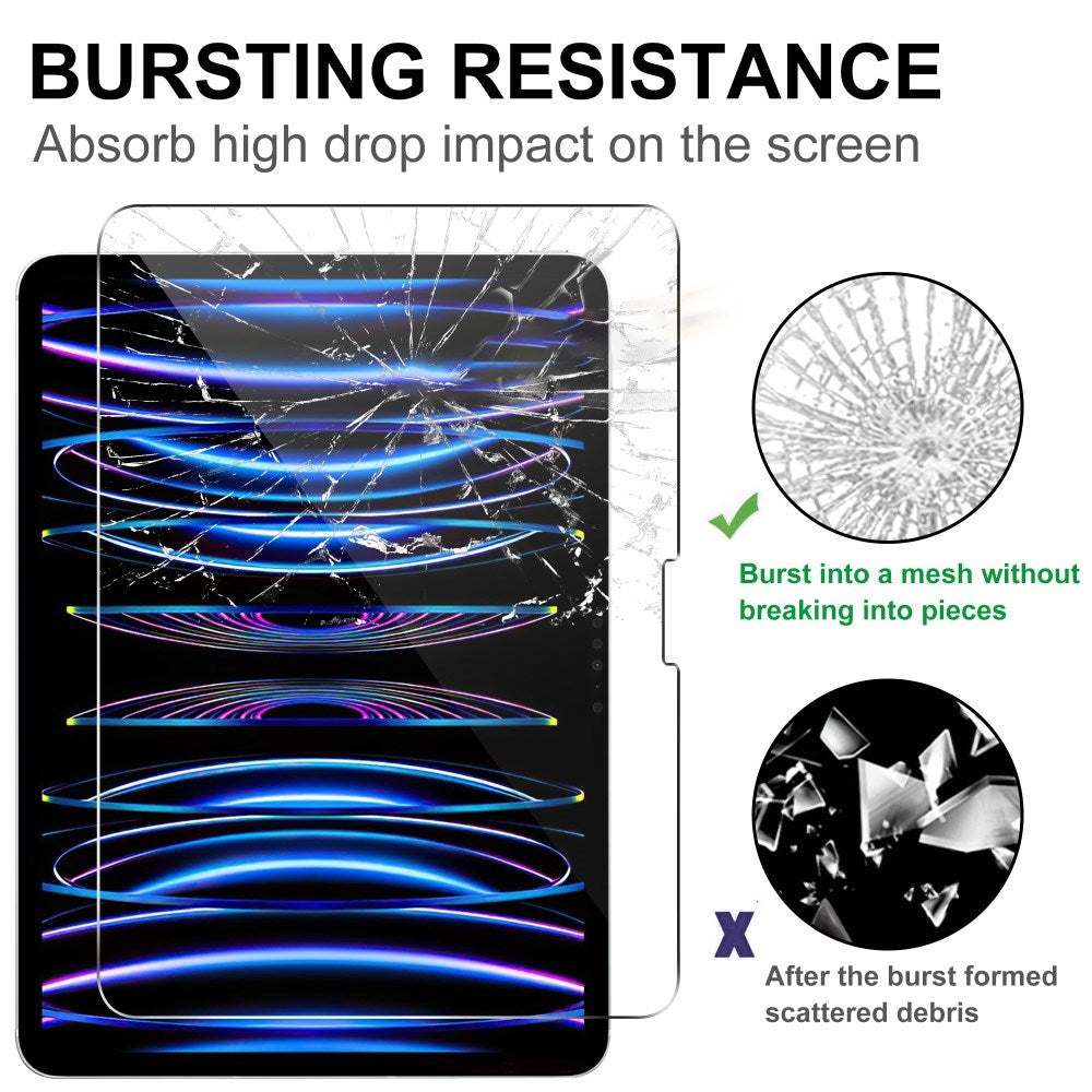 iPad Pro 13" (2025 / 2024) Arc Edge Skærmbeskyttelsesglas - Gennemsigtig