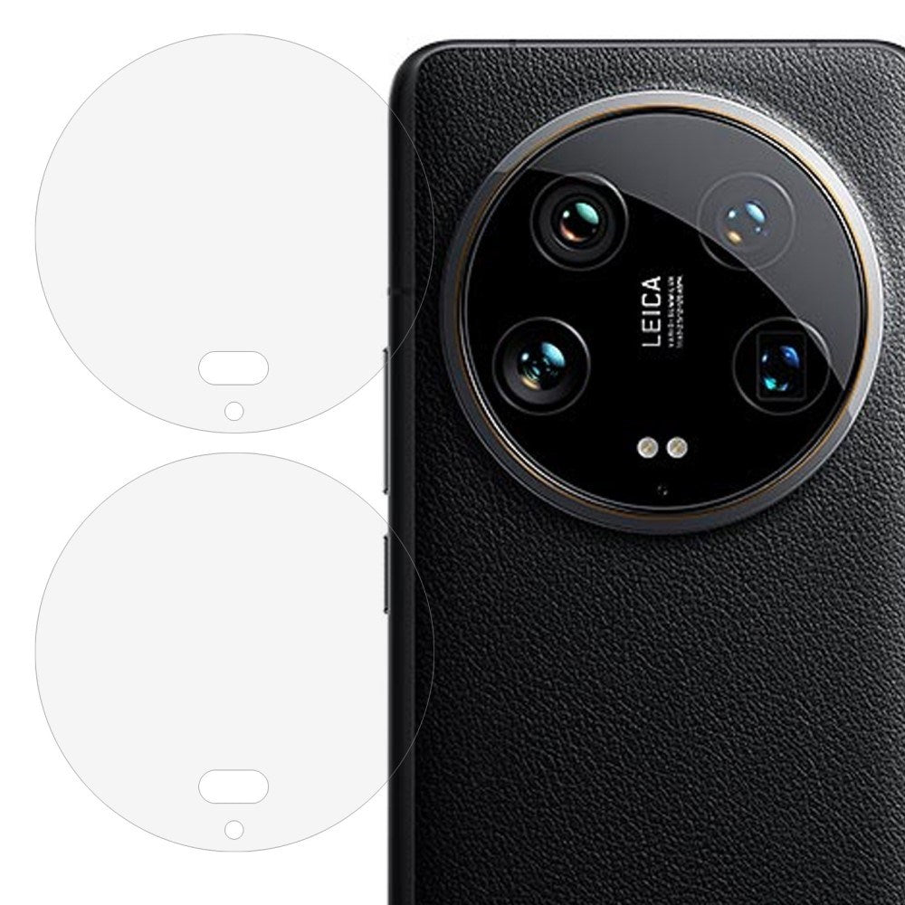 Xiaomi 14 Ultra Linse Glasbeskyttelse - 2 Stk - Gennemsigtig