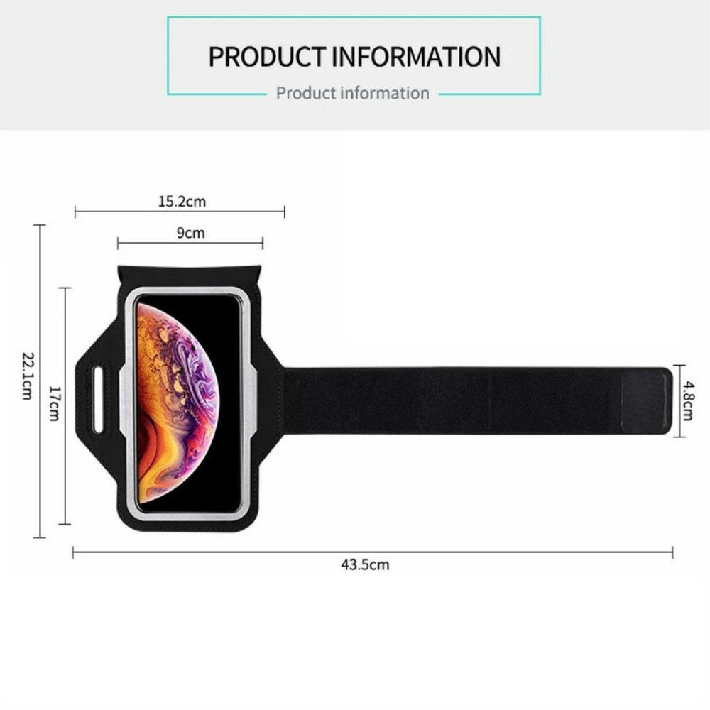 Smartphone Løbearmbånd med Lomme og Reflekser (Maks. Mobil: 90 x 170 mm) - Lyserød