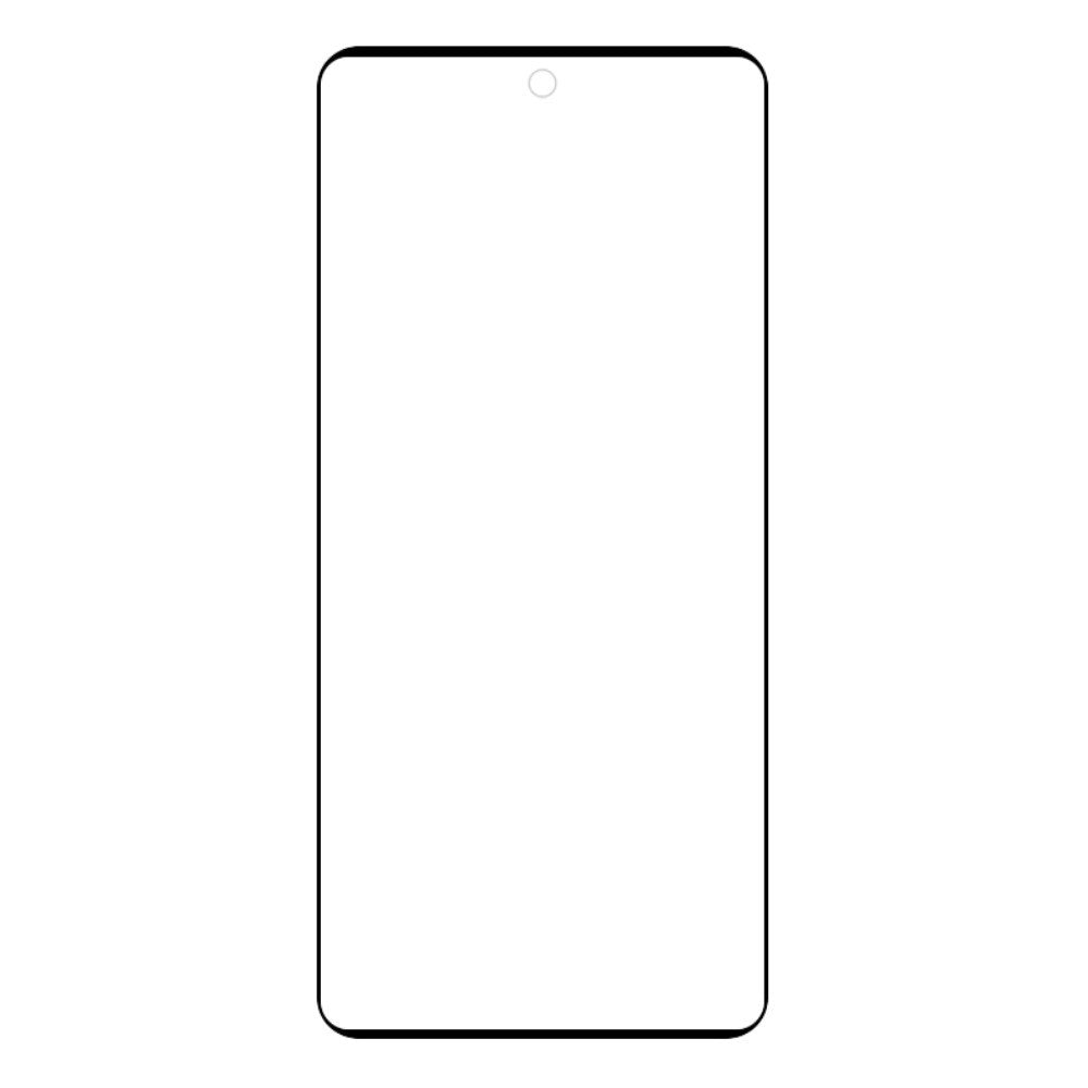 Motorola Edge 50 Pro Hærdet Glas - Skærmbeskyttelse - Full Fit - Sort Kant