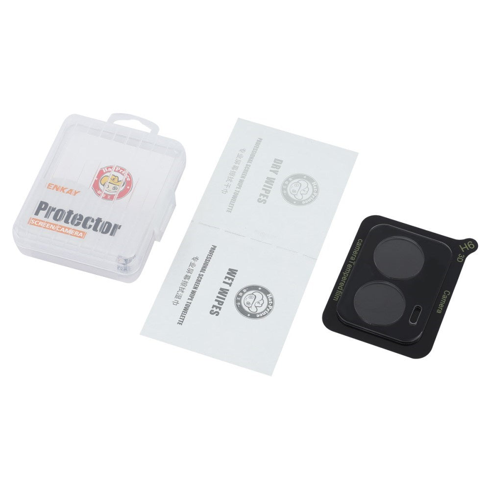 ENKAY Kamera Linse Beskyttelse til Motorola Moto E14, G04, G04s og G24 - Høj Kvalitets Aluminium-Silikon Glas