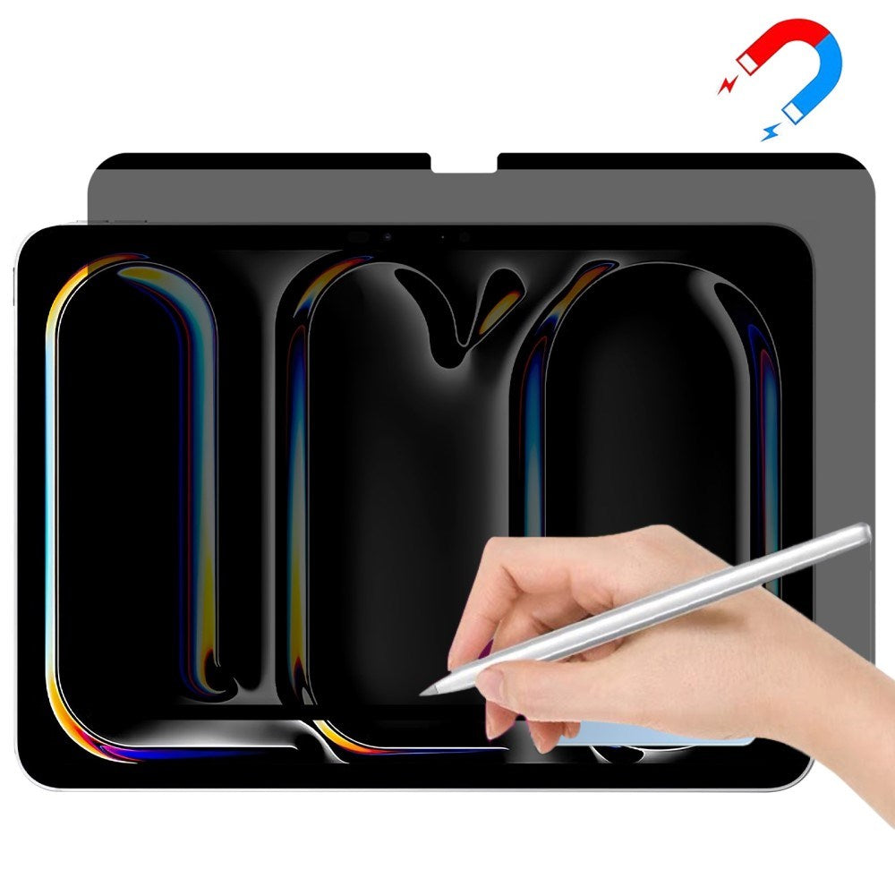 iPad Pro 11" (2025 / 2024) PET Magnetisk Beskyttelsesfilm m. Privacy & Papir Tekstur
