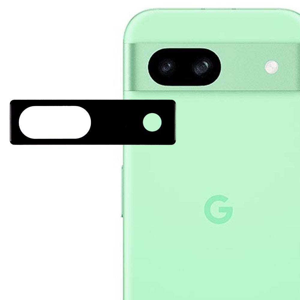 Google Pixel 8a Hærdet Beskyttelsesglas til Mobil Kameralinse - Sort