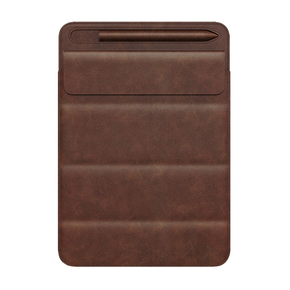 iPad 9.7 / 10.2 / 10.5 / 11" (19cm x 26cm x 7mm) Kunstlæder Shockproof Tablet Sleeve - Brown