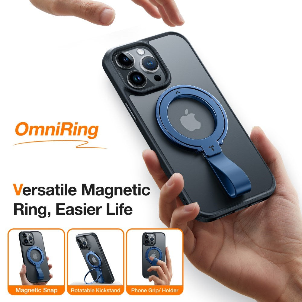 TORRAS - Metal Ring Holder & Kickstand - MagSafe Kompatibel - Blå