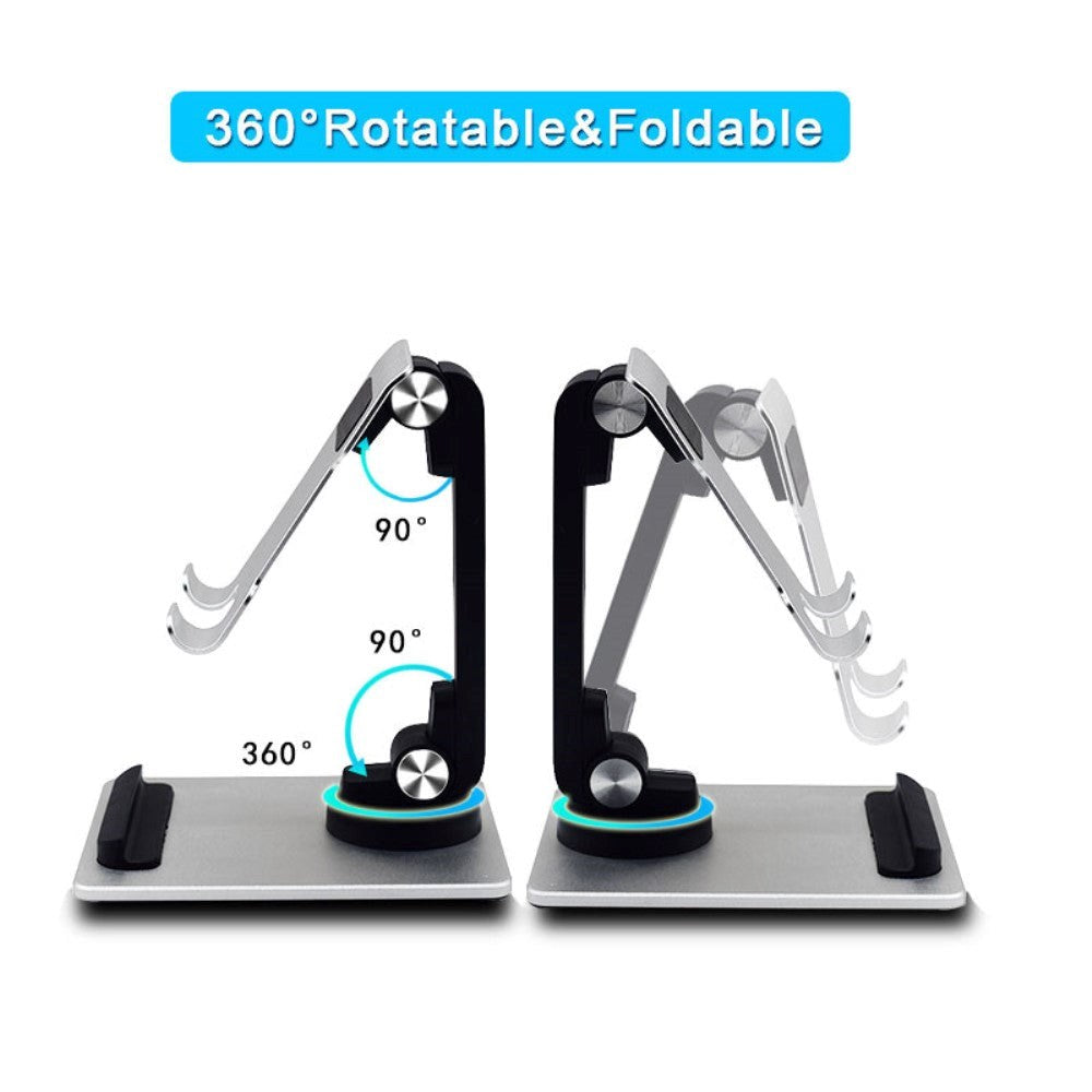 Roterbar Metal Stander Til Tablet / Mobil - Space Grey