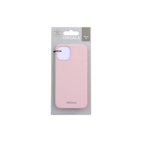 iPhone 13 GEAR Onsala Collection Liquid Silikone Bagside Cover - Sand Pink