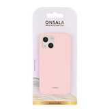 iPhone 13 Mini GEAR Onsala Collection Liquid Silikone Bagside Case - Chalk Pink