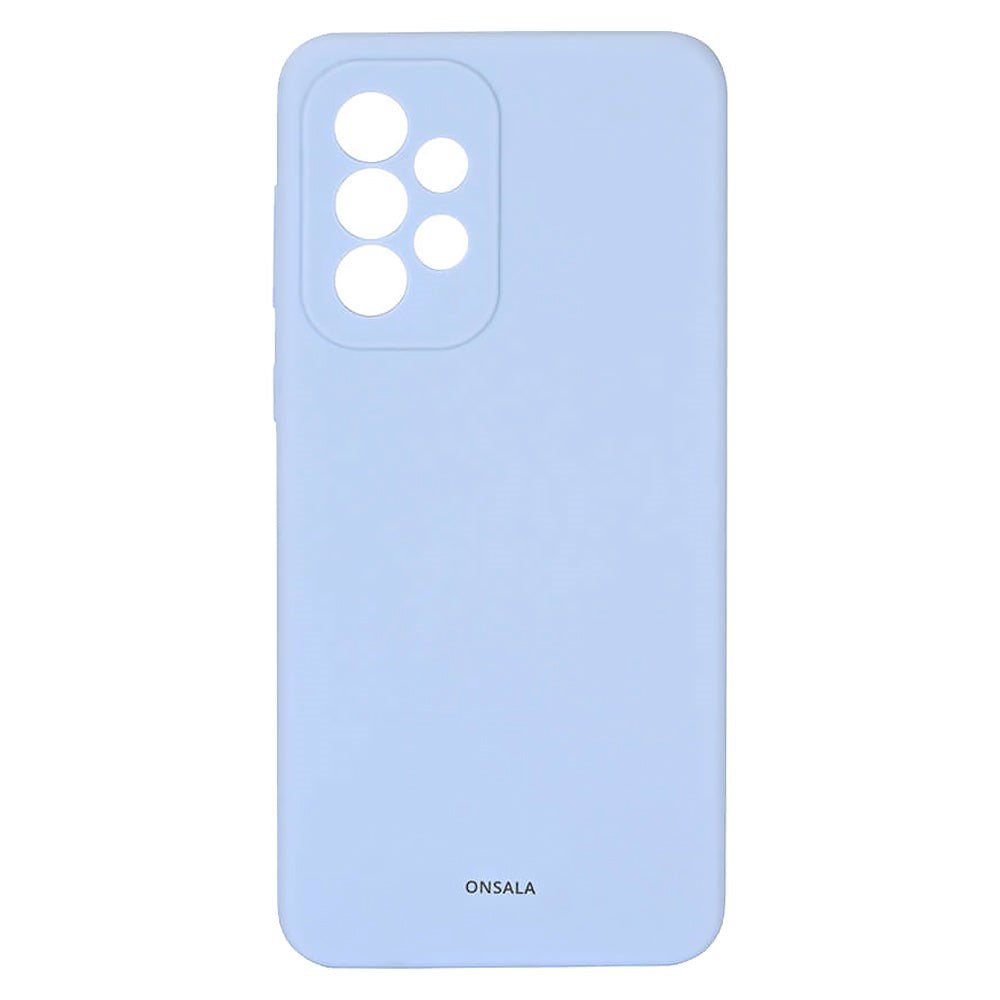 Onsala Samsung Galaxy A03 Onsala Collection Liquid Silikone Bagside Cover - Light Blue