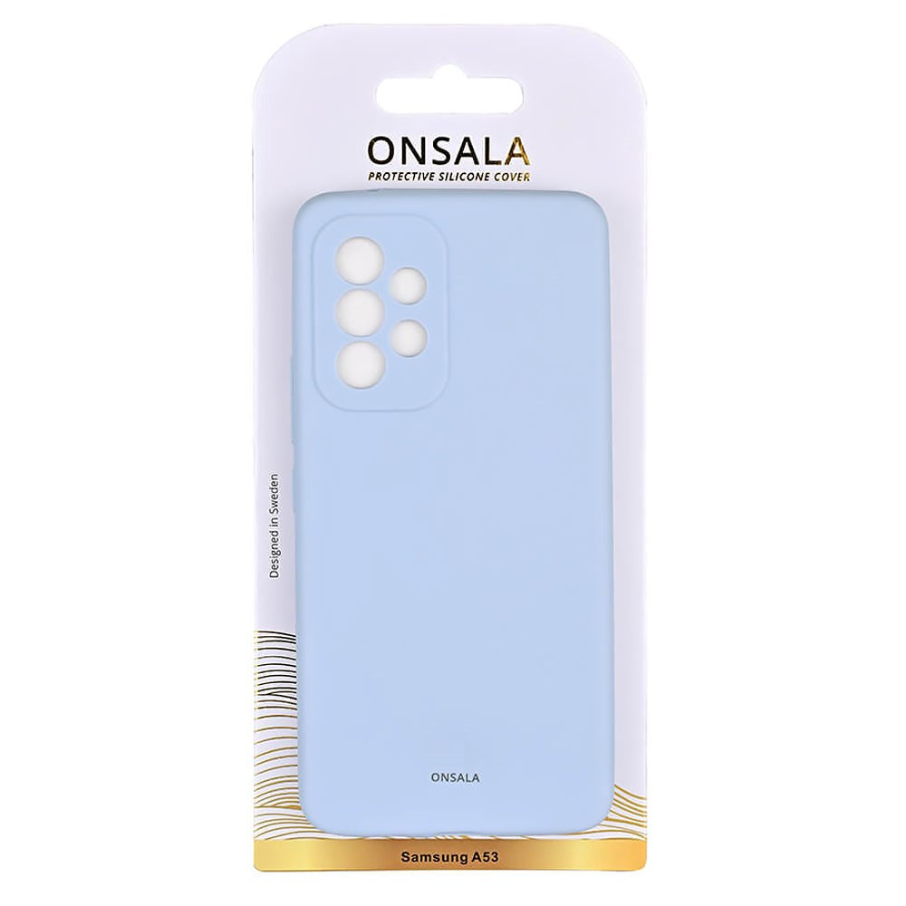 Samsung Galaxy A53 (5G) Onsala Collection Liquid Silikone Bagside Case - Light Blue