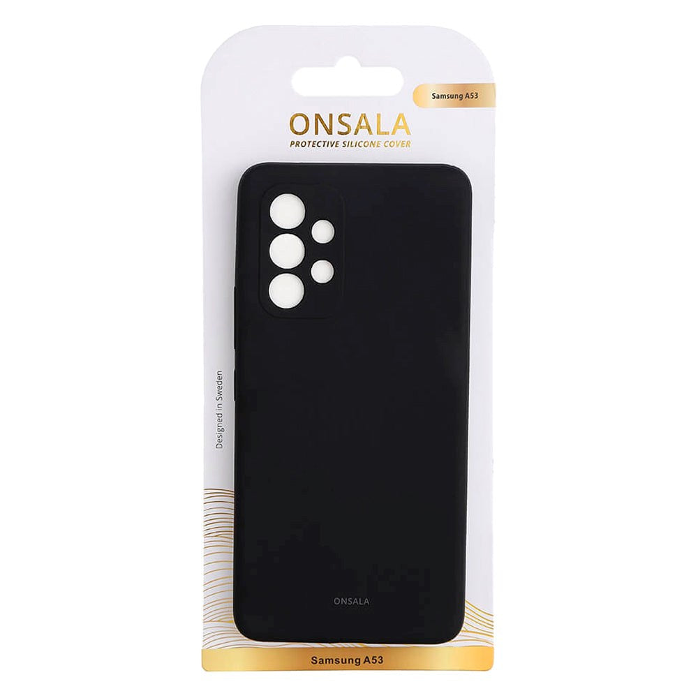 Samsung Galaxy A53 (5G) Onsala Collection Liquid Silikone Bagside Case - Black
