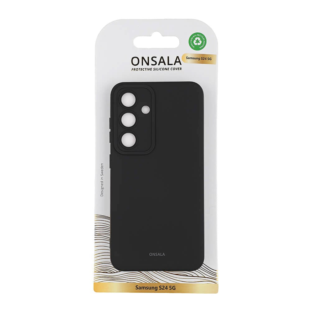 Samsung Galaxy S24 Onsala Silikone Bagside Case - Black