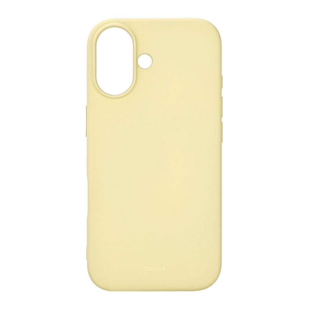 Onsala iPhone 17 Silikone Bagside Cover - Lemon