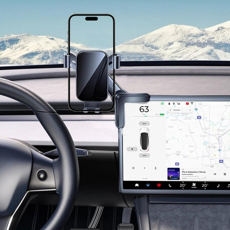 Mobilholder Tesla Model 3 / Model Y Touch Skærm - Grå