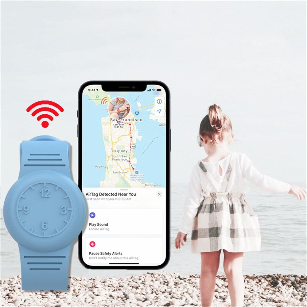 Apple AirTag 1. & 2. Gen. Juserbar Silikonerem - Hvid