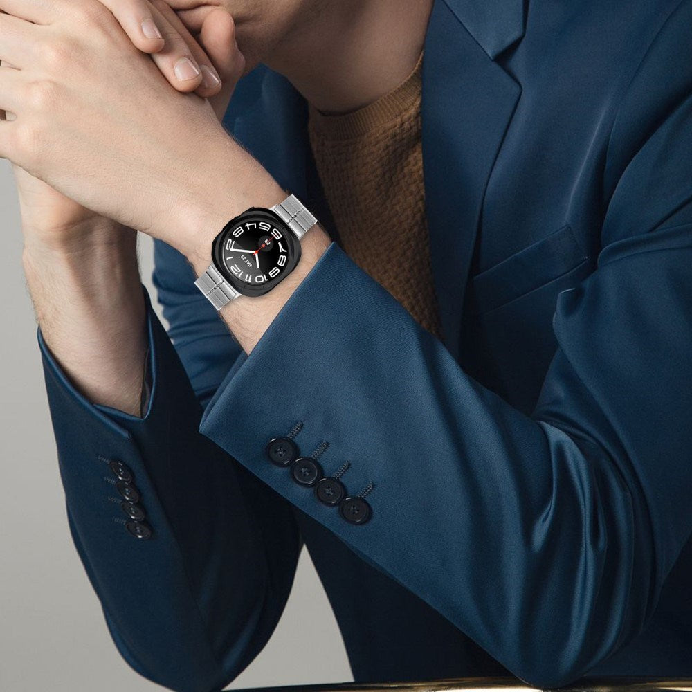 EIDERWOOD Samsung Galaxy Watch Ultra (47mm) Rustfrit Metal Smartwatch Rem - Sølv