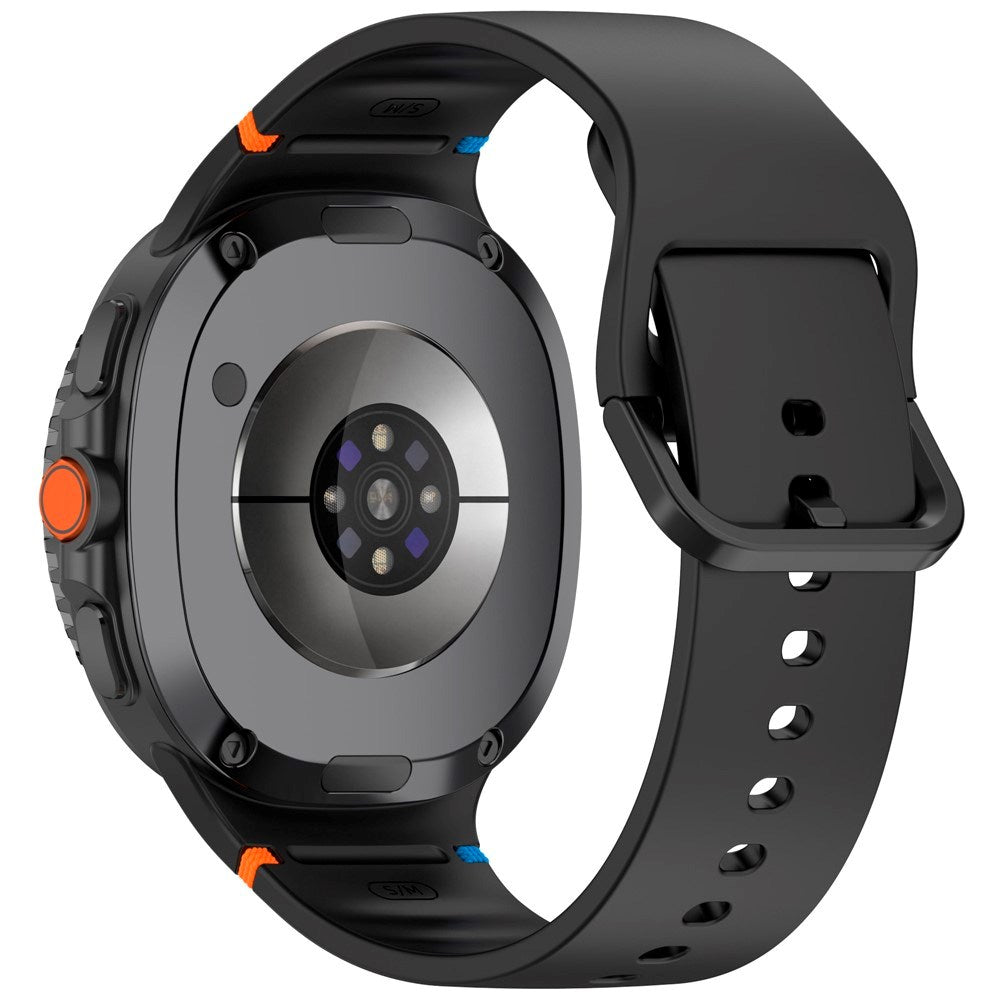 Samsung Galaxy Watch 8 / 8 Classic (40 / 44 / 46mm) - EIDERWOOD Silikone Rem m. Sylinje - Black