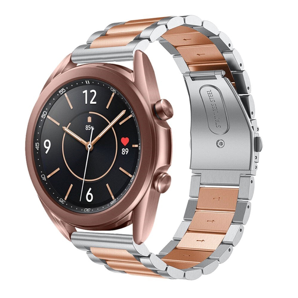Universal Smartwatch (20mm) - Rustfri Stål Rem - Sølv / Rose Gold