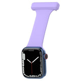 Apple Watch (38/40/SE/41/42mm) Silikone Sygepleje Rem -Lilla