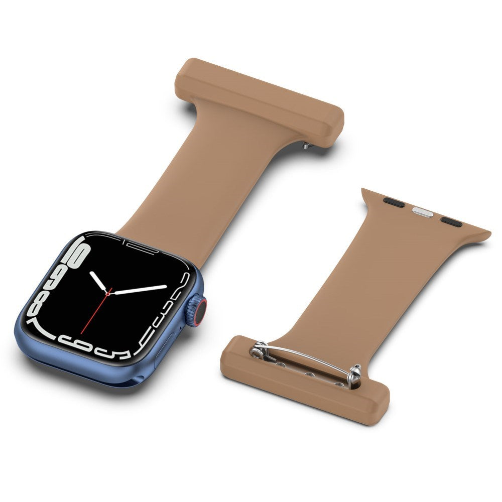 Apple Watch (38/40/SE/41/42mm) Silikone Sygepleje Rem - Brun