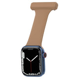 Apple Watch (38/40/SE/41/42mm) Silikone Sygepleje Rem - Brun