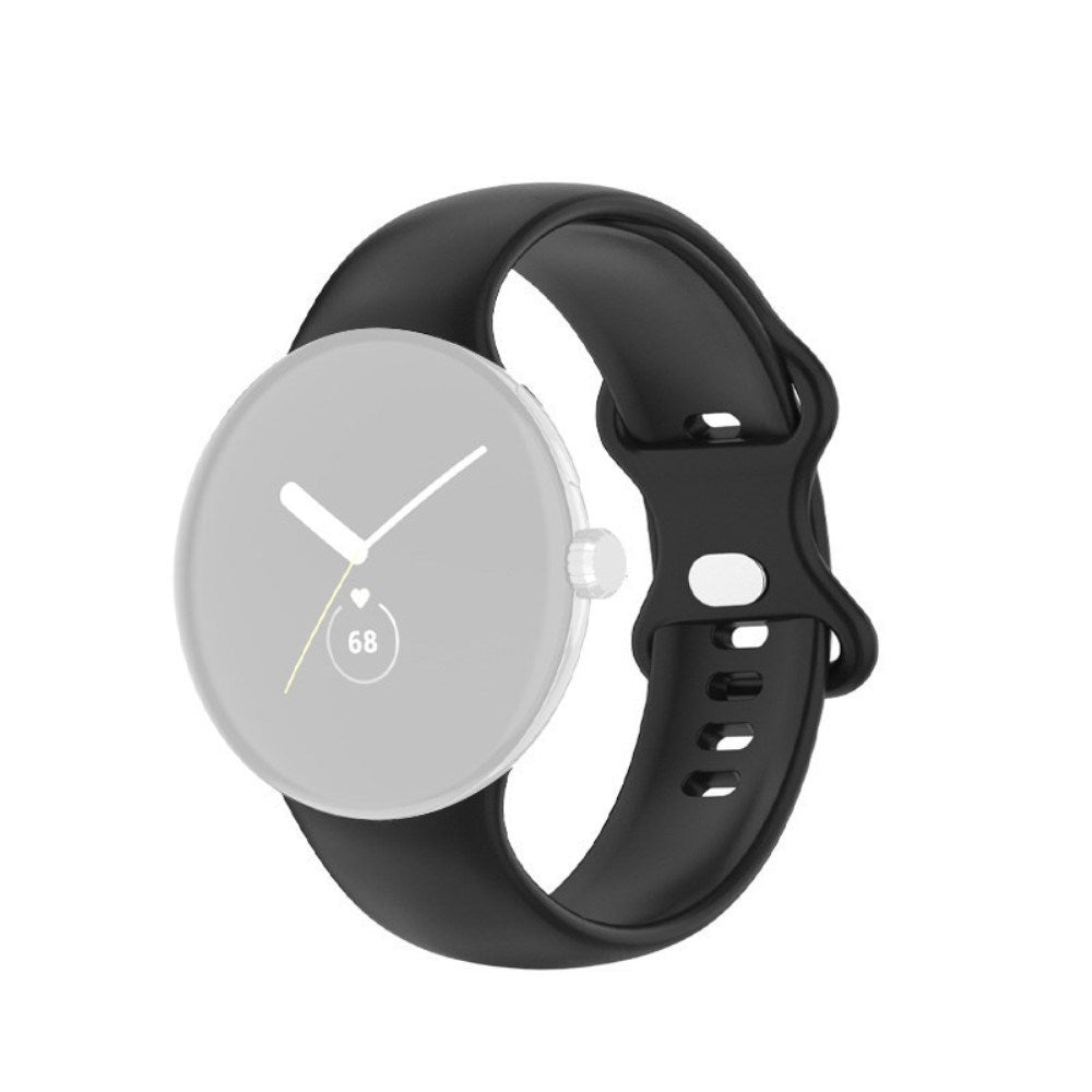 EIDERWOOD Google Pixel Watch 1 / 2 / 3 (41mm) Silikone Rem - Sort