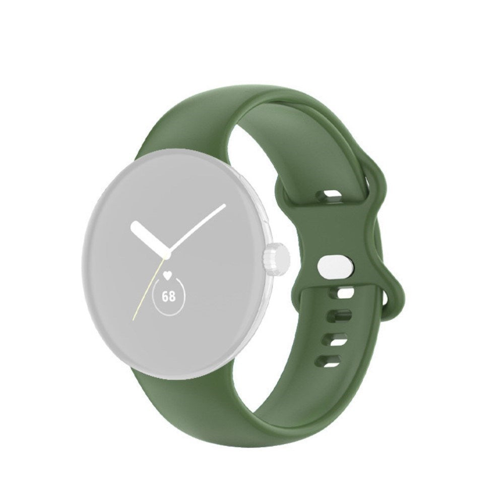 EIDERWOOD Google Pixel Watch 1 / 2 / 3 (41mm) Silikone Rem - Grøn