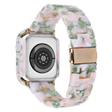 Apple Watch 9/8/7 (45mm) Rem & Cover i Harpiks - Pink / Grøn