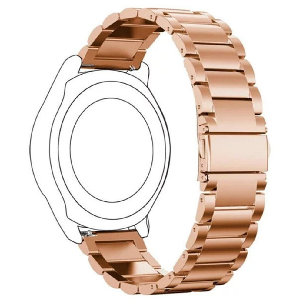 Universal 14mm Rustfri Metal Smartwatch Rem - Rose Gold