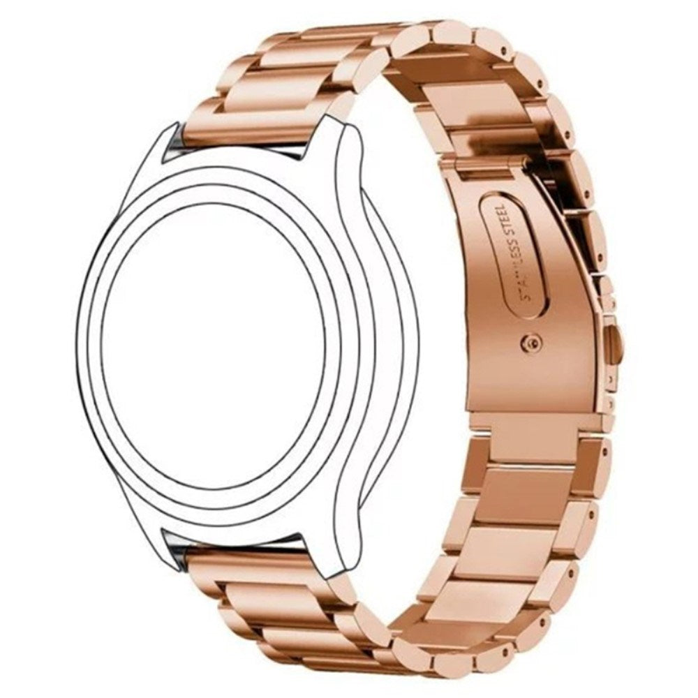 Universal 14mm Rustfri Metal Smartwatch Rem - Rose Gold