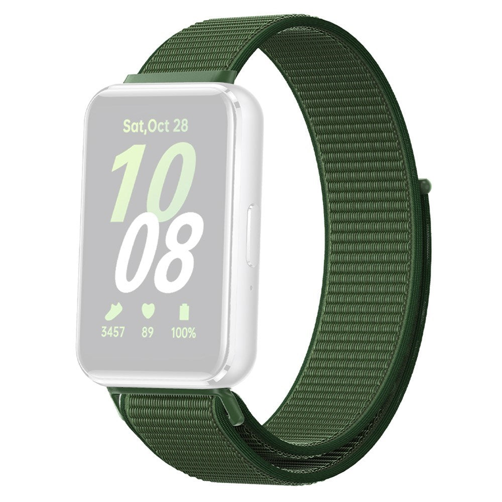 Samsung Galaxy Fit3 Stof Velcro Rem - Grøn