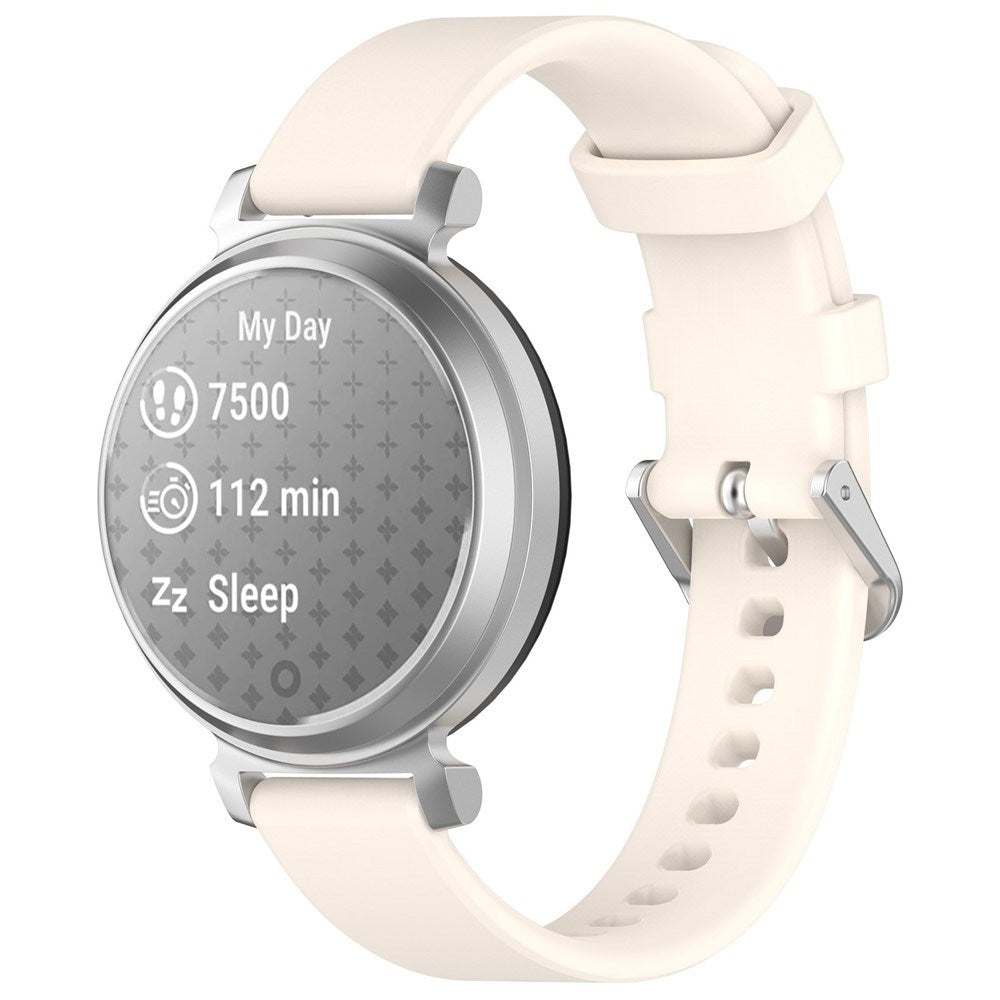 EIDERWOOD Garmin Lily 2 Silikone Urrem m. Metalspænde - Beige