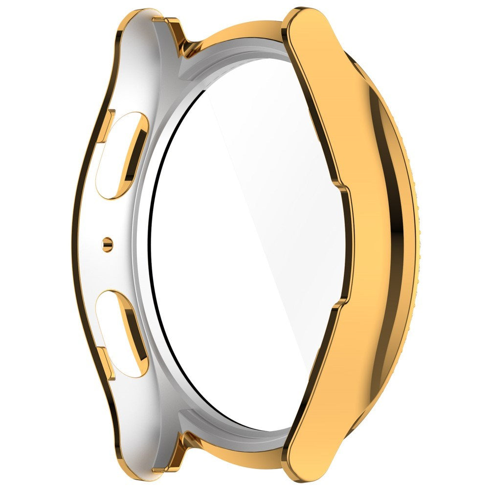 Samsung Galaxy Watch 7 (40mm) Hårdt Plast Case m. Indbygget Skærmbeskyttelse - Guld & Rhinsten