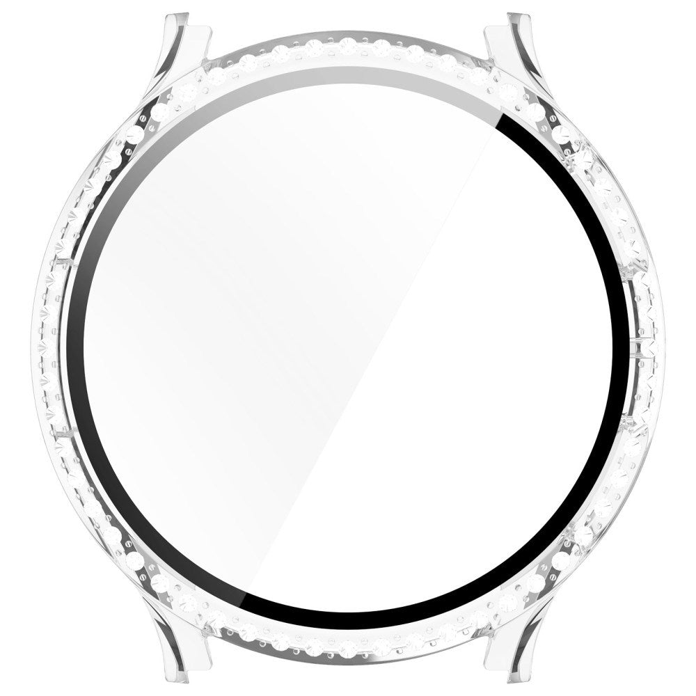 Samsung Galaxy Watch 7 (40mm) Hårdt Plast Case m. Indbygget Skærmbeskyttelse - Gennemsigtig & Rhinsten