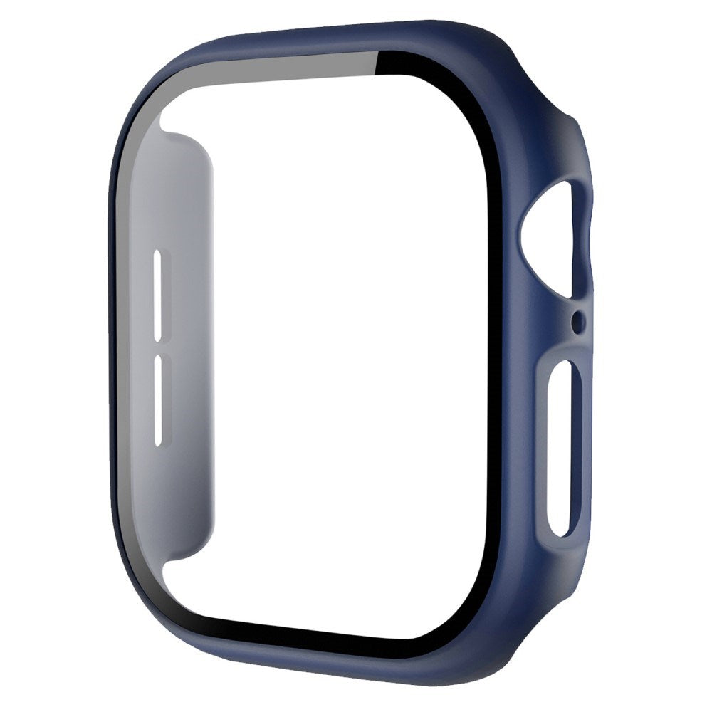 Apple Watch 11 / 10 (46mm) Hård Plastik Cover m. Indbygget Skærmbeskyttelse - Mørkeblå
