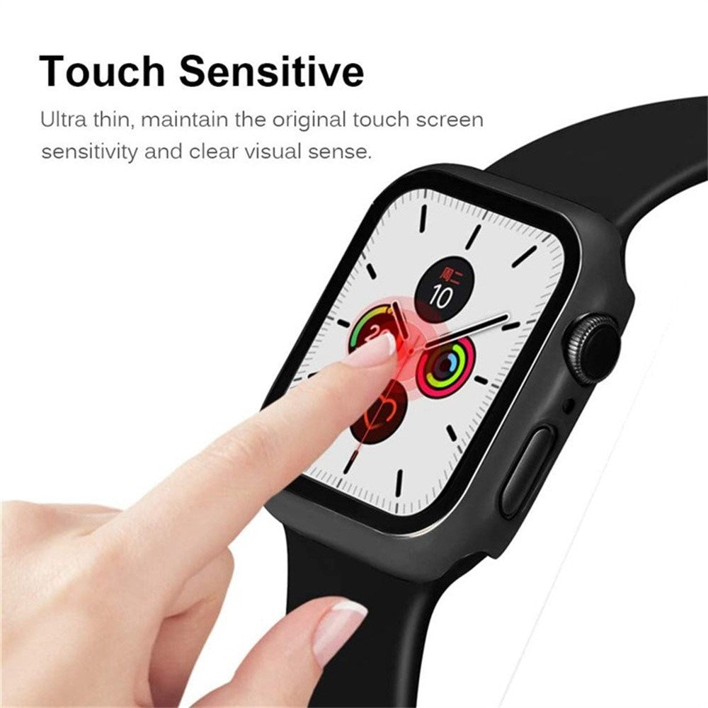 Apple Watch 11 / 10 (46mm) Hård Plastik Cover m. Indbygget Skærmbeskyttelse - Rød