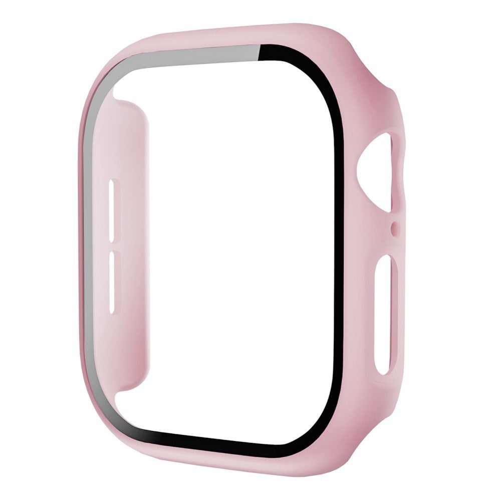 Apple Watch 11 / 10 (42mm) Hård Plastik Cover m. Indbygget Skærmbeskyttelse - Lyserød