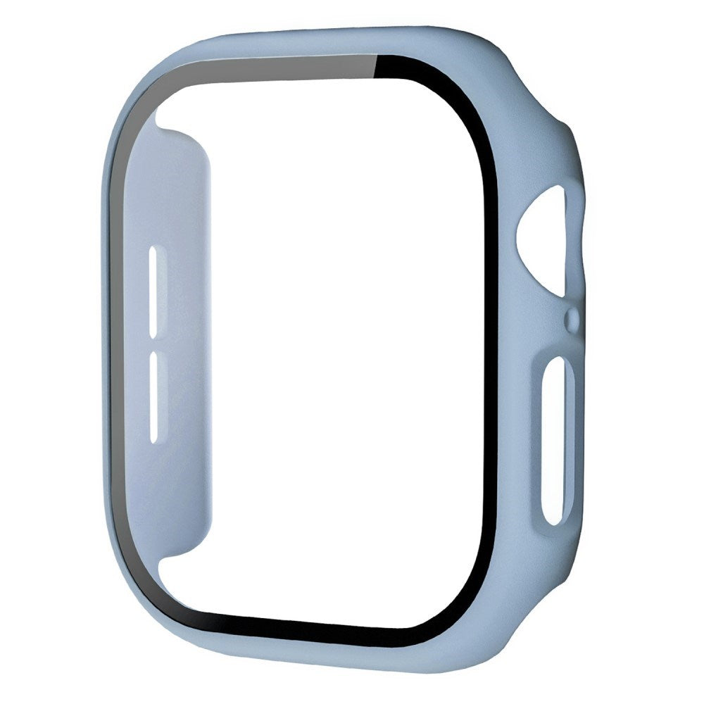 Apple Watch 11 / 10 (42mm) Hård Plastik Cover m. Indbygget Skærmbeskyttelse - Lyseblå