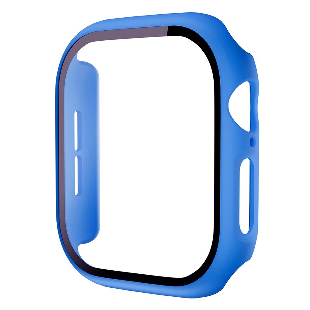 Apple Watch 11 / 10 (42mm) Hård Plastik Cover m. Indbygget Skærmbeskyttelse - Blå